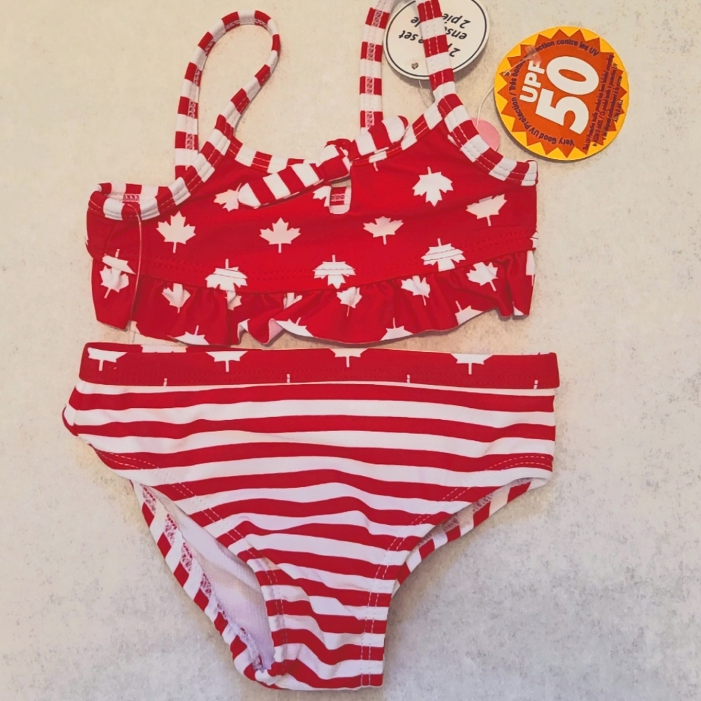 NWT Canadian maple leaf bikini